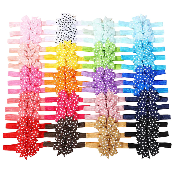 60 set pet bows multi color