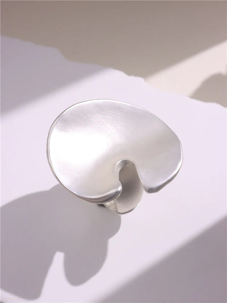 Light Large Silver and Gold Geometric Ring comes in a variety of shapes and designs. Crafted with titanium steel and a contemporary geometric design. One size.