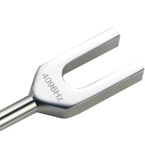 Healing tuning fork for sound therapy 128 Hz, Calm 396  Hz, Clarity 639 Hz, Harmony 432 Hz. Mini 4096 Hz. Promotes relaxation, circulation and restores balance and well being. 