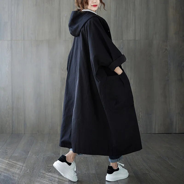 The Chica Cape Coat Hooded for Autumn and Spring