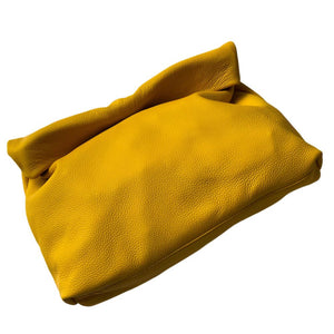 Stunning Apricot soft genuine leather folded envelope day clutch bag. A range of gorgeous colours including apple green, lilac, turquoise beige, tan and silver grey.