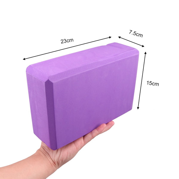  Hard foam Yoga Block for cross fit gym balance exercise workout training waterproof strong comfort grip Moisture resistant 100% non toxic 3x6x9 inches various colors