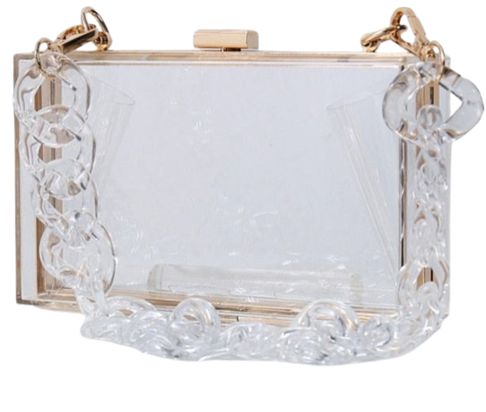 Clear Colored Clutch Purse