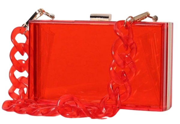 Clear Colored Clutch Purse