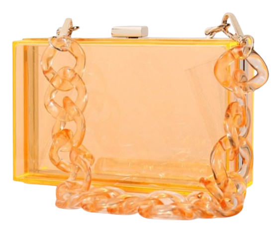 Clear Colored Clutch Purse
