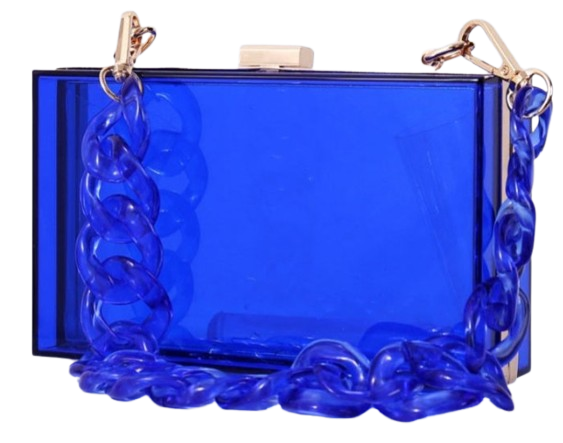 Clear Colored Clutch Purse