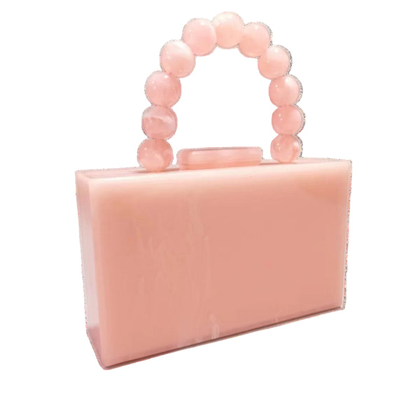 Rectangle Bead Clutch will fit your cards, make up and mobile phone. Easy to stand, store and clean. Beautiful, luxury evening and day purse. Fully Lined with single solid beaded handle. 