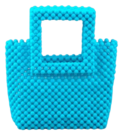 This stylish Emma Lime Green Beaded Tote is crafted with bright, lime green beads that come together to create a unique square shape. The beaded exterior is soft.