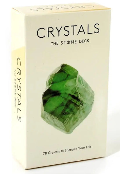 Box of 78 crystal cards to energise your life. Crystals Oracle Cards, your go-to card deck for divination, meditation and spiritual exploration. Daily reading.