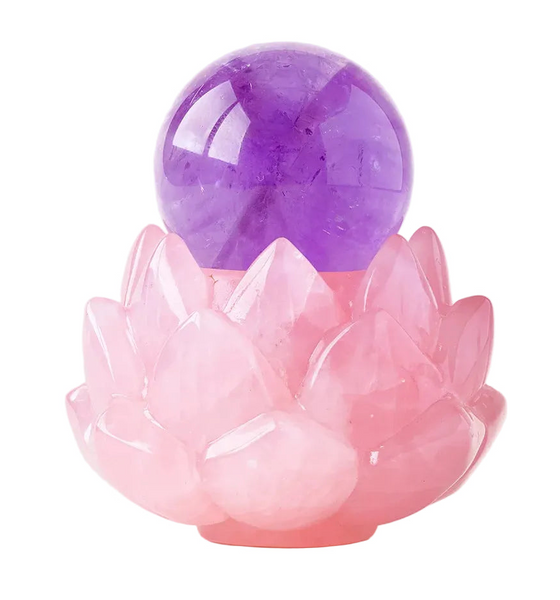 Lotus Crystal Ball Holder