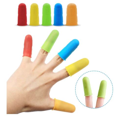 Silicon Finger Tip Protector Typing Caps - Source.At