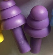 Soft Silicon Coloured Earplugs handy, portable, compact very soft comfortable. 6 pairs boxed. Sound proof and relaxatng. Sleeping, meditating and swimming. Washable.