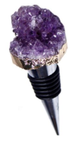 Each Amethyst Crystal Wine Stopper is unique and includes a stunning amethyst quartz crystal. Amethyst is said to be a master crystal of transformation. 