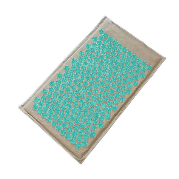 natural lotus acupressure mat turqoise