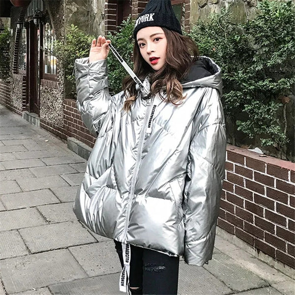 Silver Bullet Down Cropped A-line Bomber Jacket - Source.At