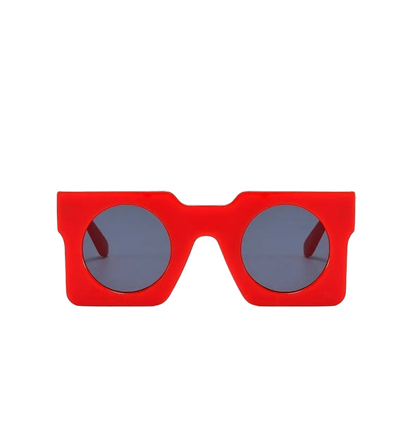 Pluto Square Sunglasses. Very retro, Italian 50s. Surreal and sassy.  You want to  get your hands on these boxy, looking glasses.