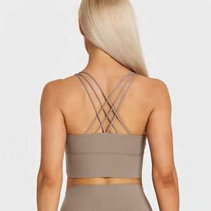 This Yoga Top Butterfly Strap is perfect for your next yoga session. Crafted from a lightweight and breathable material, this is top excellent activewear.
