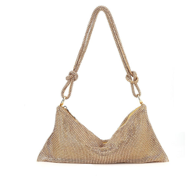 Silver Mesh Slouch Bag - Source.At