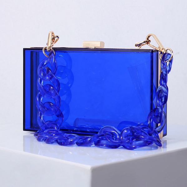 Colored Clear Clutch Purse - Source.At