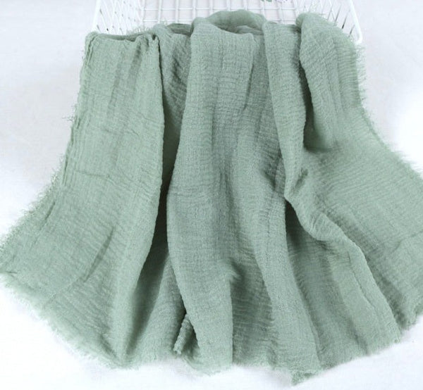 Soft Cotton Sarong in soft crinkle muslin cotton For summer, beach, vacation. Also use as shawl, wrap. Long or short, in 13 beautiful blends of colours