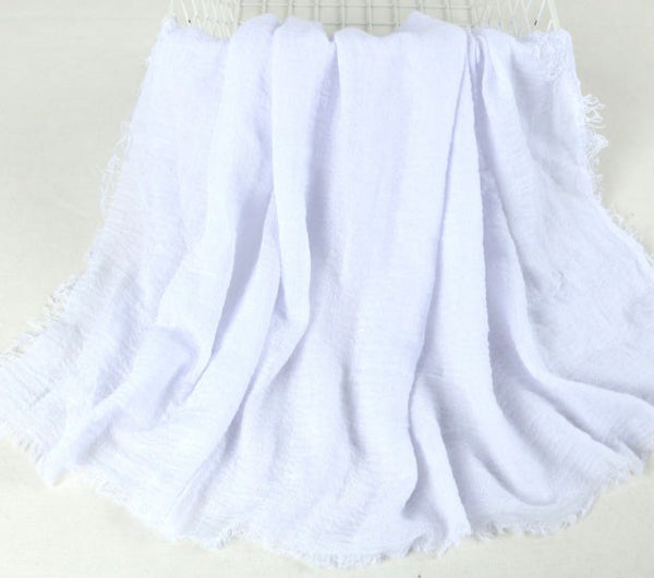 Soft Cotton Sarong in soft crinkle muslin cotton For summer, beach, vacation. Also use as shawl, wrap. Long or short, in 13 beautiful blends of colours