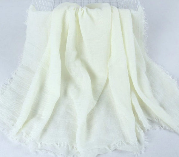 Soft Cotton Sarong in soft crinkle muslin cotton For summer, beach, vacation. Also use as shawl, wrap. Long or short, in 13 beautiful blends of colours