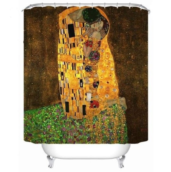 Add a bit of art to your bathroom with this one-of-a-kind piece. 100% waterproof polyester. Add the Gustav Klimt Shower Curtain Bath Range to your bathroom decor. 