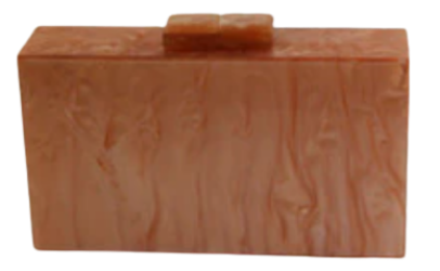 Marbled Pearl Box Clutch is crafted in an elegant marbled pearl design. This rectangle clutch will fit your cards, make up and mobile phone. Easy to stand, store and clean. 