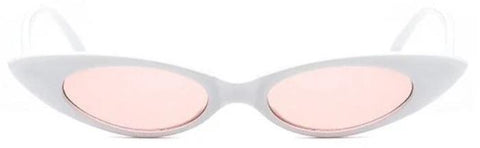 Skinny Oval Cats Eye 50s Sunglasses