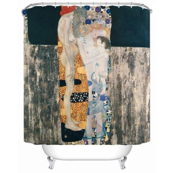 Gustav Klimt Three Ages of Woman Shower Curtan