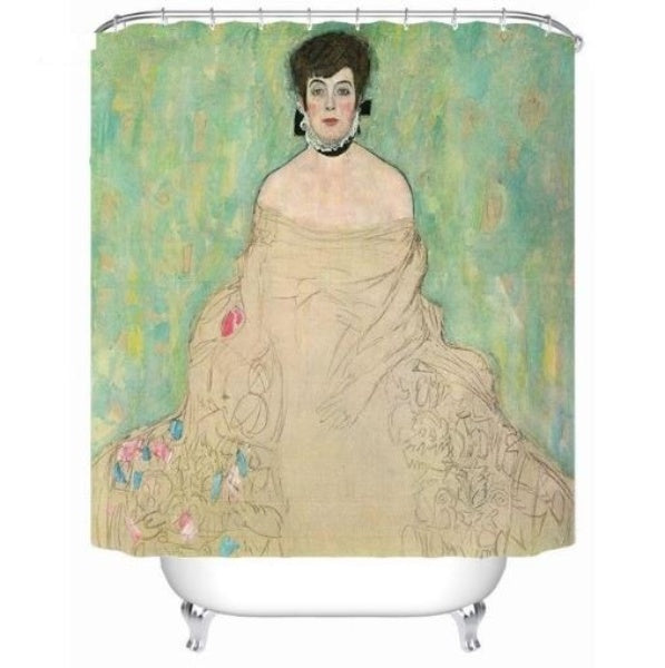 Add a bit of art to your bathroom with this one-of-a-kind piece. 100% waterproof polyester. Add the Gustav Klimt Shower Curtain Bath Range to your bathroom decor. 