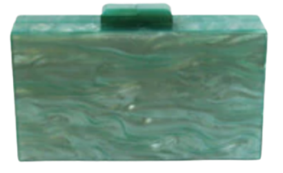Marbled Pearl Box Clutch is crafted in an elegant marbled pearl design. This rectangle clutch will fit your cards, make up and mobile phone. Easy to stand, store and clean. 