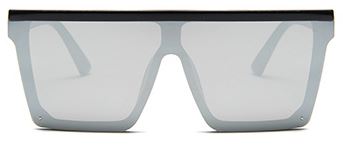 KK Shield 2022 Square Flat Frameless Sunglasses. 15 Colour Combinations. Mirrored Incld