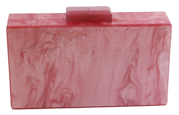 Marbled Pearl Box Clutch is crafted in an elegant marbled pearl design. This rectangle clutch will fit your cards, make up and mobile phone. Easy to stand, store and clean. 