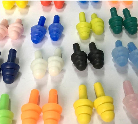 Soft Silicon Coloured Earplugs handy, portable, compact very soft comfortable. 6 pairs boxed. Sound proof and relaxatng. Sleeping, meditating and swimming. Washable.