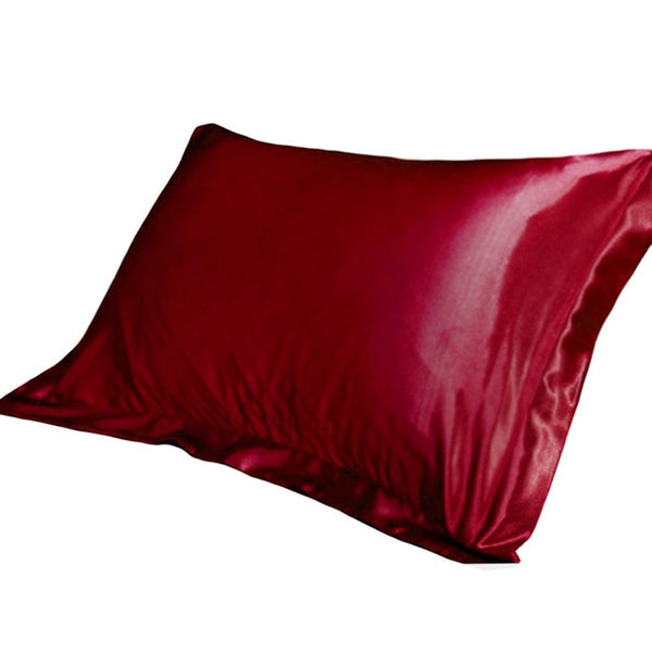 A beautiful Silk Pillowcase which is soothing, cooling, pure emulation in a silk-feel, satin. Comfortable pillow cover pillowcase, feels just like silk for decor and sleeping. 
