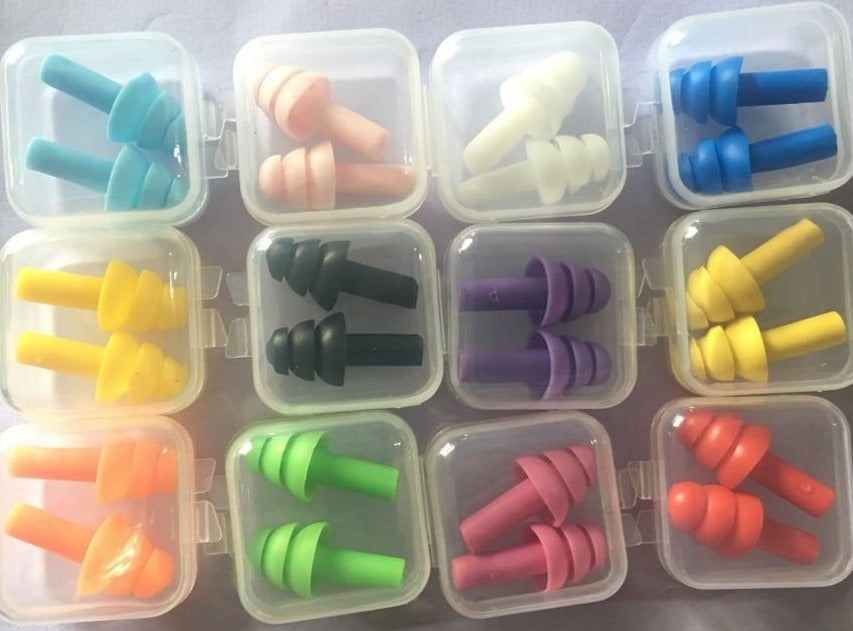 Soft Silicon Coloured Earplugs Box - Source.At