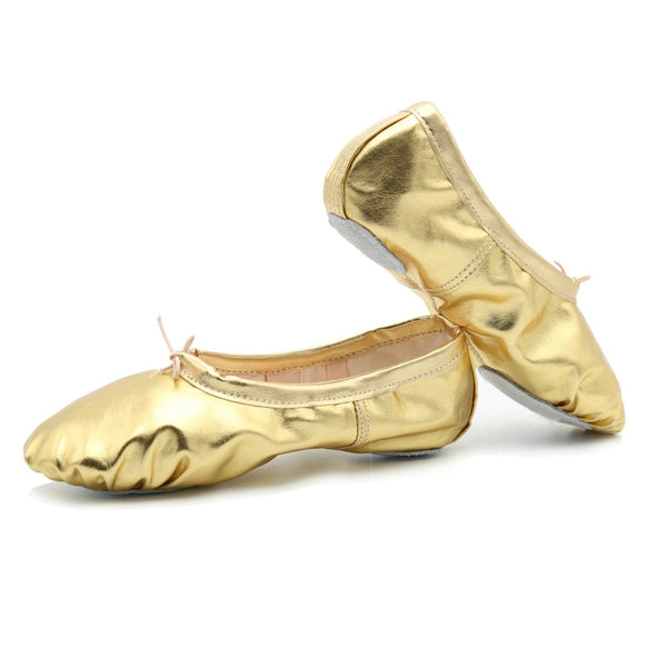 Silver + Gold Ballet Slippers - Source.At