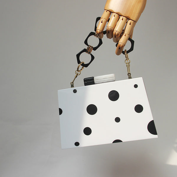 Polka Dot Clutch Bag - Source.At