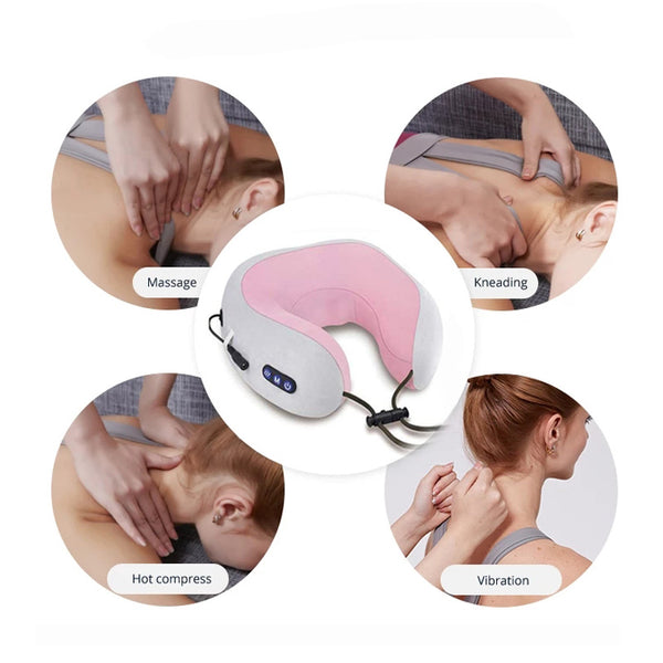 Heated Kneading Massage Pillow - Source.At
