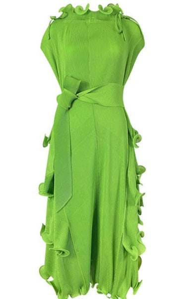 Florence Crepe Ruffled Dress - Source.At
