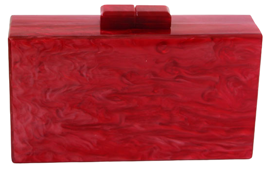 Marbled Pearl Box Clutch is crafted in an elegant marbled pearl design. This rectangle clutch will fit your cards, make up and mobile phone. Easy to stand, store and clean. 