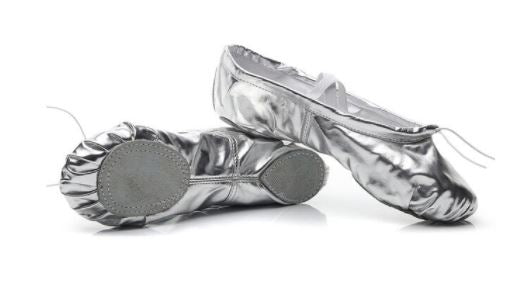 Silver + Gold Ballet Slippers - Source.At