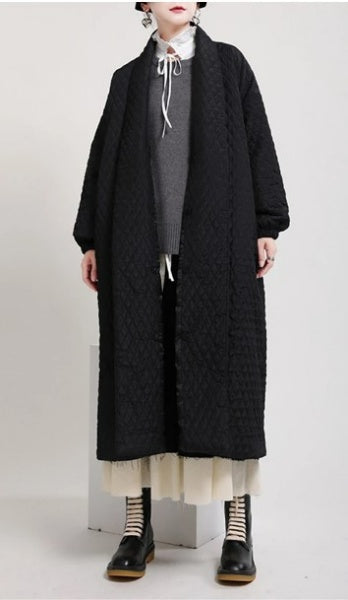 Nova Quilted Kimono Jacket is an oversized wide A-line parka, windbreaker.